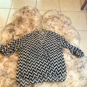 Chevron Print Blouse
